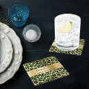 Search for emerald green coasters Gold