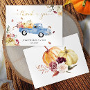 Search for pumpkin thank you cards Blue truck
