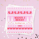 Search for pink christmas napkins Red