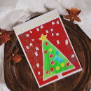 Search for kids drawing christmas cards Red