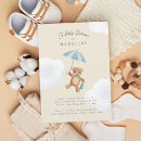 Search for beige blue baby shower invitations Classic