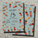 Search for boys skating party invitations Chequered
