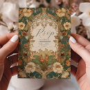 Recherche de antique wedding rsvp cards Élégant