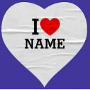 Search for i heart names stickers For her