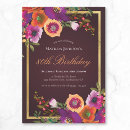 Search for burgundy flowers invitations Red
