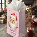 Search for vintage santa claus gift bags Pink
