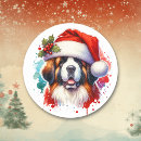 Recherche de de st bernard autocollants Noël