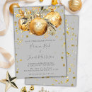 Search for gold christmas wedding invitations Watercolor