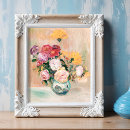 Recherche de bouquet fleurs vase posters Vie