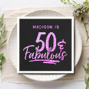 Search for 50th purple napkins Fifty
