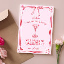 Search for will you be my valentine invitations Whimsical