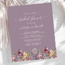 Search for mauve bridal shower invitations Wildflowers