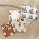 Search for bear christmas wrapping paper Forest