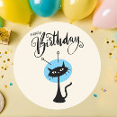 Search for retro cat stickers Birthday