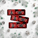 Search for red black plaid return address labels Farmhouse