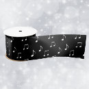 Recherche de notes musicales rubans Noir et blanc