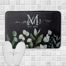 Search for green leaves bath mats Foliage