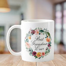 Search for flower wreath mugs Grandmother