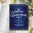 Recherche de quinceanera bleu marine invitations Latina espagnole mexicaine