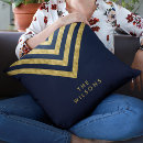 Recherche de motif de chevron coussins Bleu