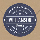 Search for round logo return address labels Modern