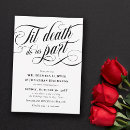 Search for til death do us part wedding invitations Hallowedding