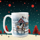 Recherche de cheval noël tasses Ferme