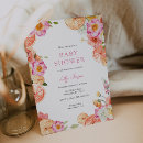 Search for bright flower baby shower invitations Flowers