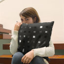 Recherche de noir gris coussins Géométrique