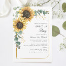 Search for sunflower sweet 16 invitations Watercolor floral