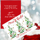 Search for merry and bright cards Red and white