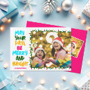 Search for hot pink christmas cards Modern