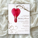 Search for red heart wedding invitations Floral