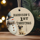 Search for pug ornaments Dog lover