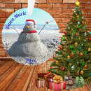 Search for snowman ornaments Beach