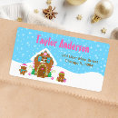 Search for blue snowflakes return address labels Birthday party