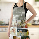 Search for green aprons Photo collage