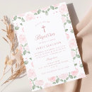 Search for sweet girl christening invitations Watercolor