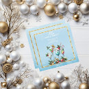 Recherche de bleu et or noël invitations Family