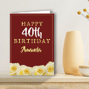 Search for fourtieth cards For her