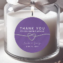 Search for purple wedding stickers Thank
