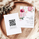 Search for pink peony wedding invitations Qr code