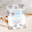 Recherche de flocon de neige anniversaire invitations Bleu