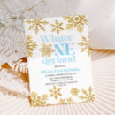 Recherche de flocons de neige bleus invitations Pour enfants