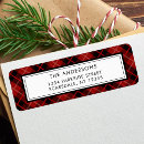 Search for black white and red return address labels Rustic