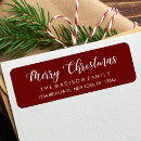 Search for color return address labels Red