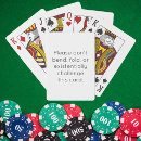 Search for novelty playing cards Quirky