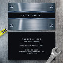 Search for metallic blue business cards Construction
