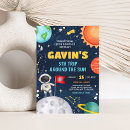 Recherche de vaisseau spatial anniversaire invitations Galaxie