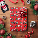 Search for christmas panda wrapping paper Santa